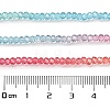 Transparent Painted Glass Beads Strands DGLA-A034-T1mm-A11-4