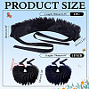 Detachable Polyester Faux Ruffle Collar for Women AJEW-WH0481-526A-2