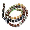 Synthetic Goldstone & Natural Tiger Eye & Golden Sheen Obsidian & Sodalite & Chinese Southern Jade & Yellow Aventurine & Sesame Jasper & African Bloodstone Beads Strands G-H333-03F-4