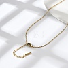 304 Stainless Steel Cable Chains Necklace for Men Women NJEW-N050-A03-G15-1