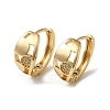 Brass Micro Pave Cubic Zirconia Hoop Earring EJEW-L271-25KCG-1