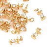 SHEGRACE Brass Micro Pave Clear Cubic Zirconia Pendants XGRQ4N458-714G-1