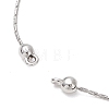 1MM 304 Stainless Steel Boston Link Chain Bracelet Making AJEW-JB01519-2