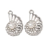 Alloy & ABS Imitation Pearl & Rhinestone Pendants FIND-K030-18B-P-1