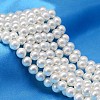 AB Color Plated Shell Pearl Round Bead Strands X-BSHE-L011-6mm-C001-1
