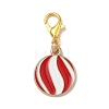 4Pcs 4 Styles Christmas Theme Alloy Enamel Pendants Decorations HJEW-JM04056-4