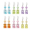 6Pairs 6 Colors Acrylic Dangle Earrings EJEW-JE05958-1