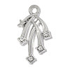 Zinc Alloy with Crystal Rhinestone Pendants RB-OY001-70P-1