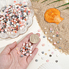 4 Strands 4 Colors Natural Shell Beads Strands SSHEL-PA0001-04-3