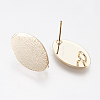 Long-Lasting Plated Brass Stud Earring Findings KK-K227-062G-NF-2