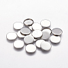 Tarnish Resistant Flat Round 304 Stainless Steel Plain Edge Bezel Cups Y-STAS-S028-29-1