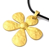 5-Petal Flower Alloy Pendant Necklaces NJEW-Q343-02G-2