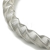 Non-Tarnish Adjustable 304 Stainless Steel Twist Spring Wire Bracelets BJEW-H617-14P-2