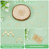 100Pcs 2 Styles 201 Stainless Steel Rainbow Chandelier Component Links STAS-UN0061-31-5