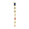 Brass Micro Pave Cubic Zirconia Big Pendants KK-G547-01G-1