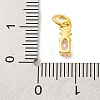 Rack Plating Brass Micro Pave Cubic Zirconia Charms KK-F881-03G-06-3