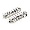 Brass Crystal Rhinestone Spacer Bars RB-T019-01A-P-2