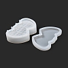 Double Heart DIY Silicone Storage Molds DIY-G079-22-6