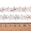 Electroplate Transparent Glass Beads Strands EGLA-Q136-01A-04-4