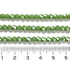 Electroplate Opaque Glass Beads Strands EGLA-A035-P4mm-A15-4