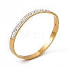 Crystal Rhinestone Hinged Bangle BJEW-F439-02G-3