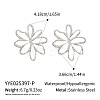 304 Stainless Steel Hollow Flower Stud Earrings CB8096-2-2