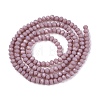 Opaque Solid Color Imitation Jade Glass Beads Strands EGLA-A044-P2mm-D13-2