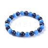 Natural Lapis Lazuli(Dyed) Stretch Bracelets BJEW-JB04506-04-1