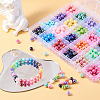 600Pcs 24 Colors Opaque Acrylic Beads MACR-CJ0001-16-4