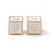 Rack Plating Brass Enamel Beads KK-B060-04G-04U-2