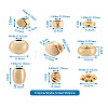 Craftdady 90Pcs 9 Style Brass Spacer Beads KK-CD0001-16G-26