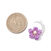 Glass Seed Beaded Moon & Flower Pendants PALLOY-MZ01185-01-2