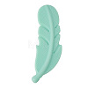 Feather Food Grade Silicone Focal Beads PW-WG65020-01-1