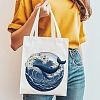Canvas Women's Tote Bags ABAG-WH0056-002-5