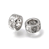 Brass Micro Pave Clear Cubic Zirconia Beads KK-K427-02D-P-1