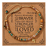 Birthday Brass Cross Charm Bracelets KZ7256-1-1