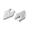 304 Stainless Steel Heart Hoop Earrings for Women EJEW-K243-06P-2