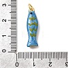 Brass Enamel Pendants KK-H092-08G-03-3