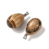 Natural Picture Jasper Pendants GG-K002-08A-04-2
