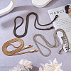 3Pcs 3 Colors Iron Flat Snake Chain Bag Straps FIND-BT0001-27-6