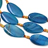 Natural Banded Agate Beads Strands G-F825-H01-01A-5