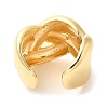 Brass Open Cuff Rings RJEW-P098-17G-3