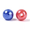 Electroplate Round Glass Beads Strands EGLA-T029-07M-2