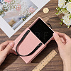 PU Leather Jewelry Set Drawer Boxes with Sponge Inside and Texture Paper Jewelry Tote Bags ABAG-CL0001-66B-3