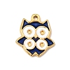 304 Stainless Steel Enamel Pendant Rhinestone Settings SA-CBA8660-05G-1