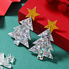 Unique Christmas Tree Stud Earrings LS-RO7325-2-1