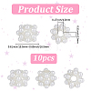 10Pcs Resin & Alloy European Beads FIND-PA0001-50-2