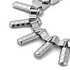 304 Stainless Steel Hexagon Link Chain Bracelets BJEW-Q343-12P-2