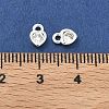 Brass Micro Pave Clear Cubic Zirconia Charms KK-G557-48S-3