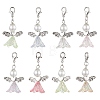 8Pcs 8 Colors Wedding Season Angel Glass Pearl & Acrylic Pendant Decorations HJEW-JM01924-01-1